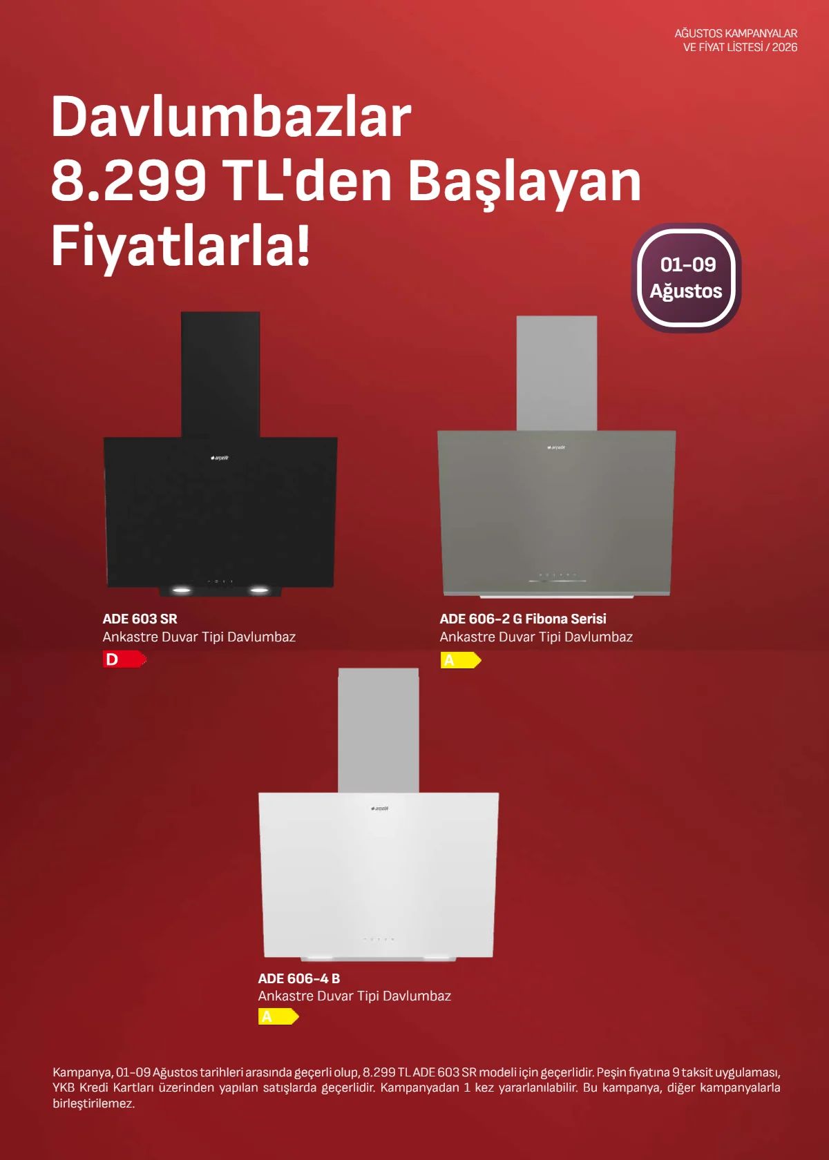 1 Ağustos Arçelik Kataloğu 2026 Sayfa 3