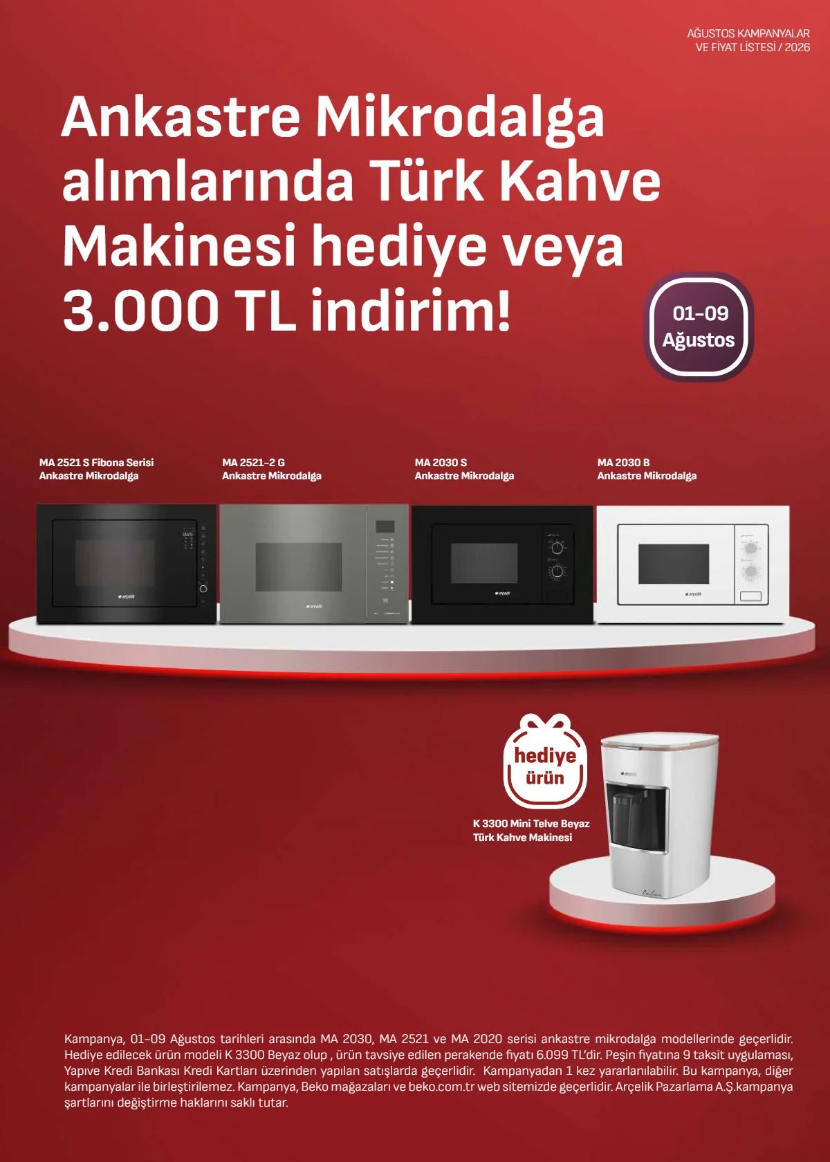 1 Ağustos Arçelik Kataloğu 2026 Sayfa 4
