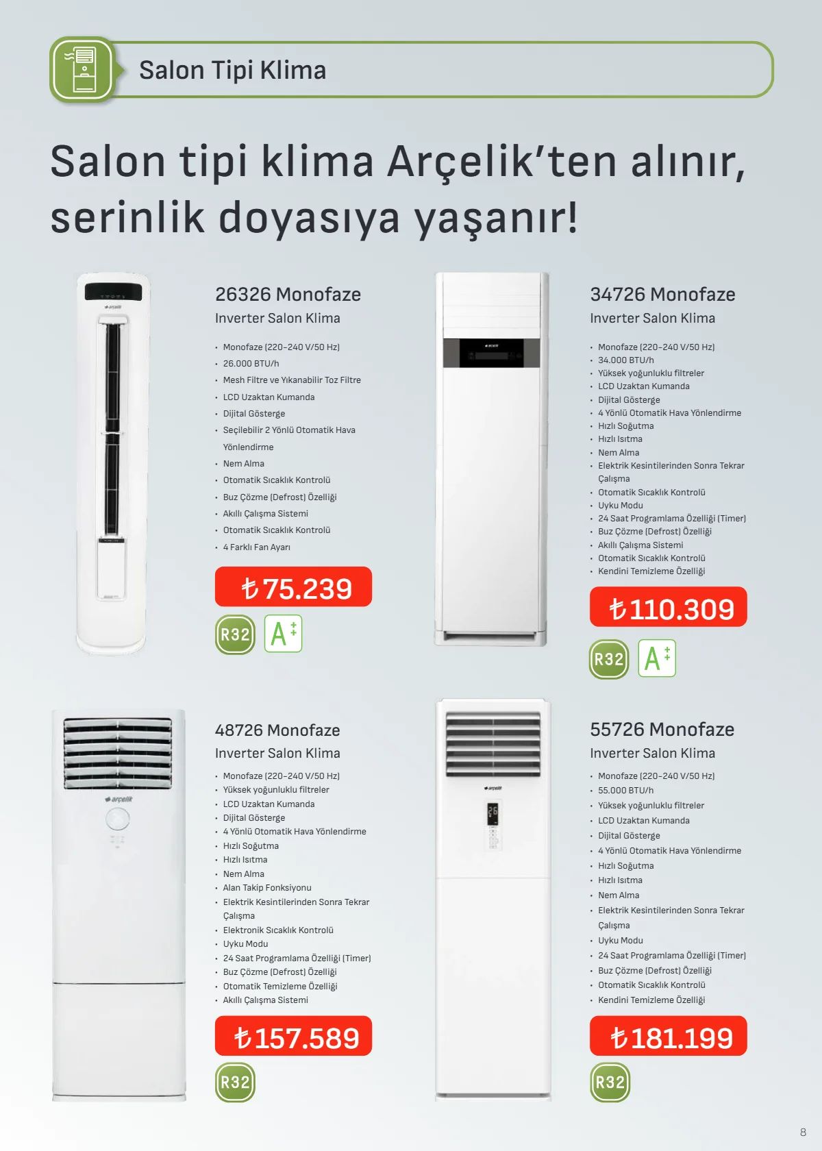 1 Ağustos Arçelik Kataloğu 2026 Sayfa 8