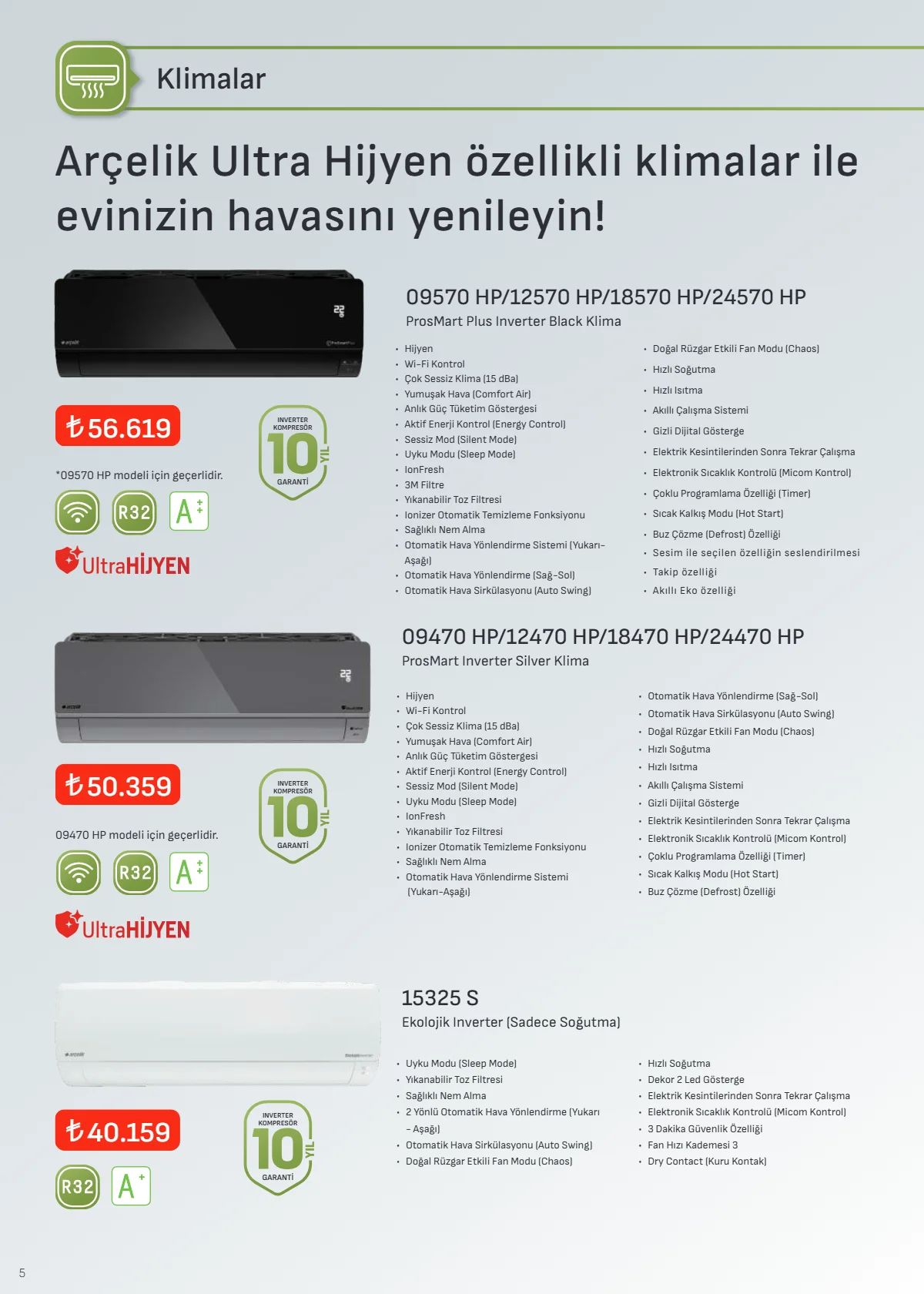 1 Ağustos Arçelik Kataloğu 2026 Sayfa 5
