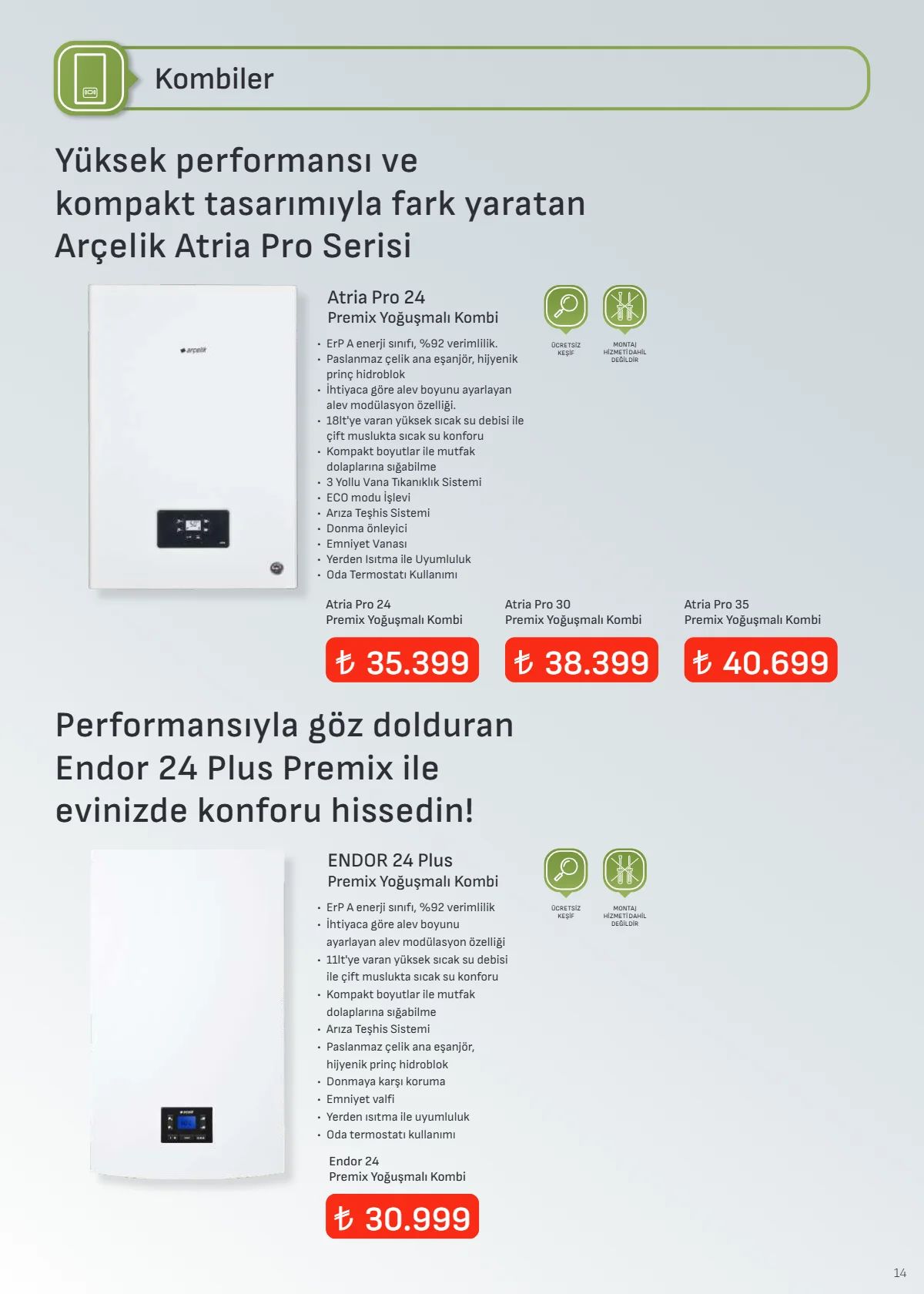 1 Ağustos Arçelik Kataloğu 2026 Sayfa 14