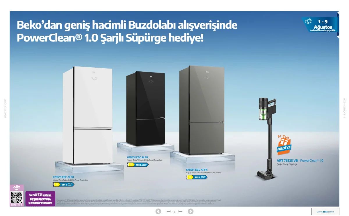 1 Ağustos Beko Kataloğu 2026 Sayfa 4
