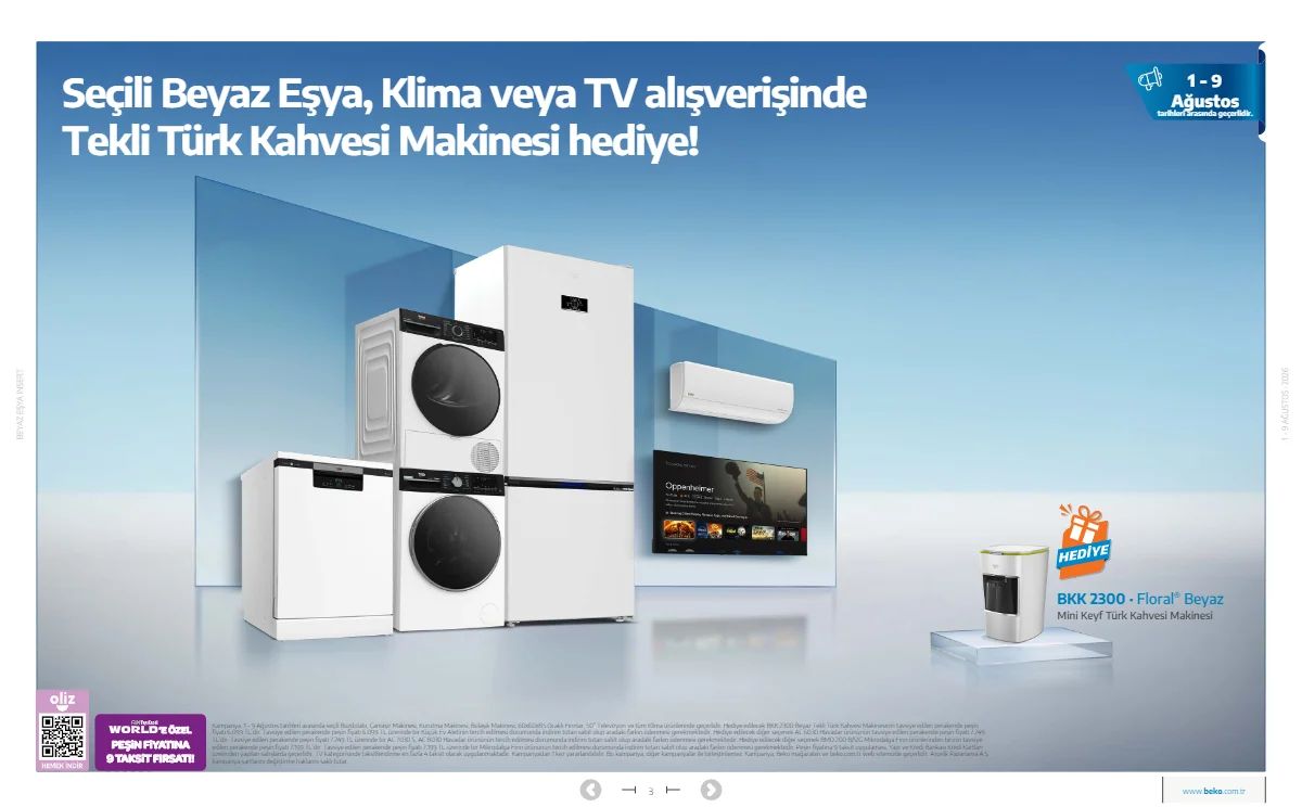 1 Ağustos Beko Kataloğu 2026 Sayfa 3