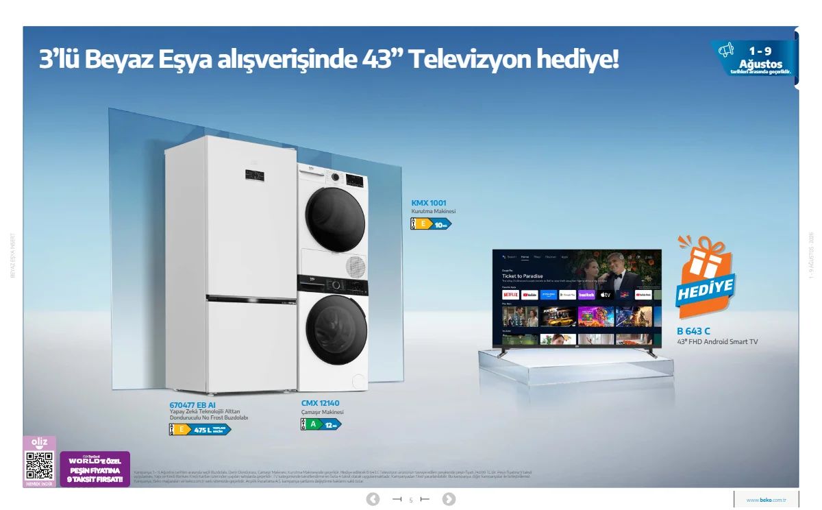 1 Ağustos Beko Kataloğu 2026 Sayfa 5