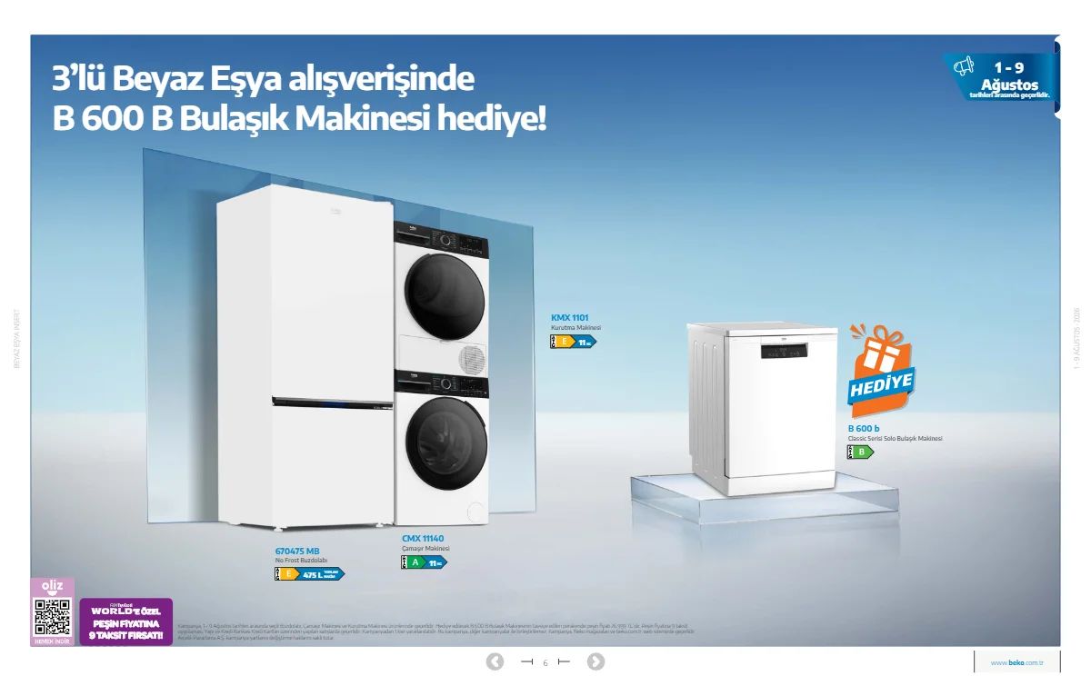 1 Ağustos Beko Kataloğu 2026 Sayfa 6