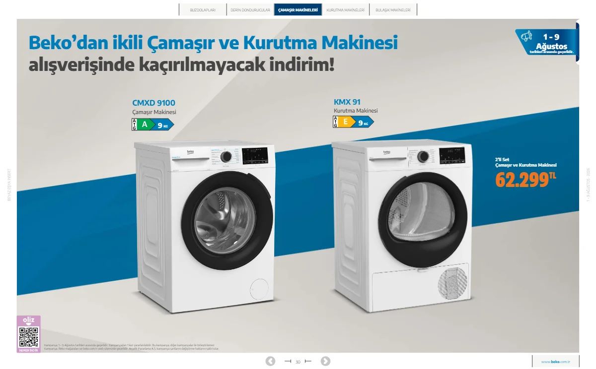 1 Ağustos Beko Kataloğu 2026 Sayfa 30