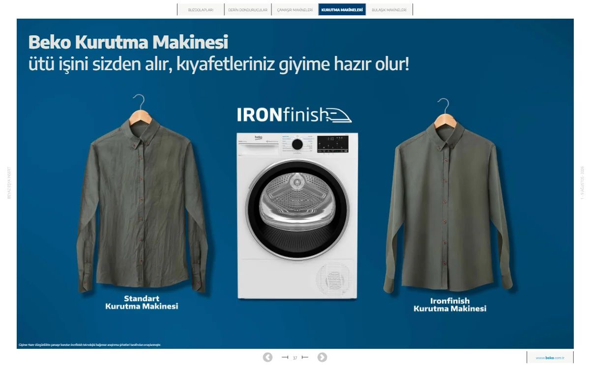1 Ağustos Beko Kataloğu 2026 Sayfa 37