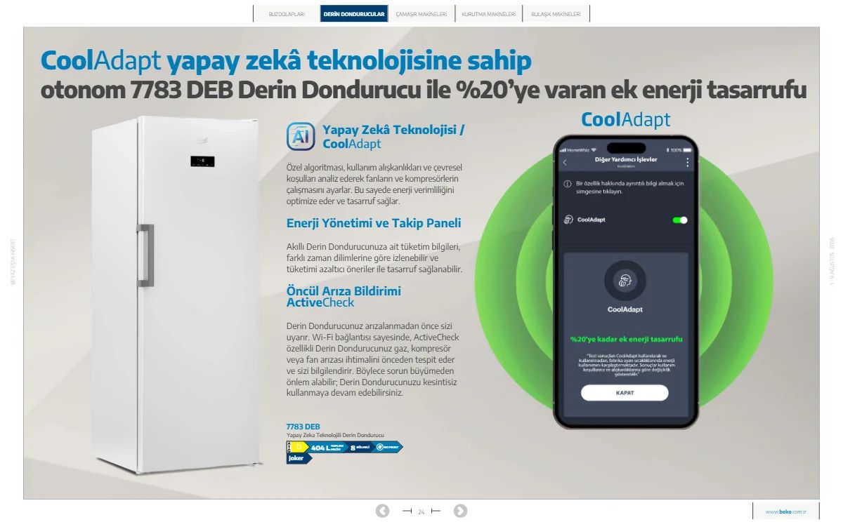 1 Ağustos Beko Kataloğu 2026 Sayfa 24