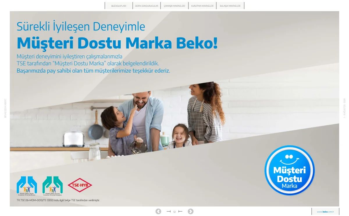 1 Ağustos Beko Kataloğu 2026 Sayfa 51
