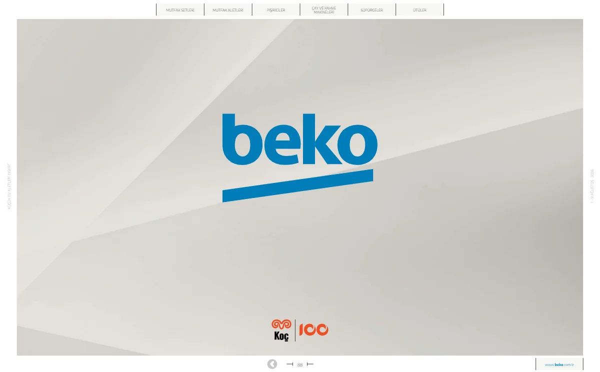 1 Ağustos Beko Kataloğu 2026 Sayfa 88