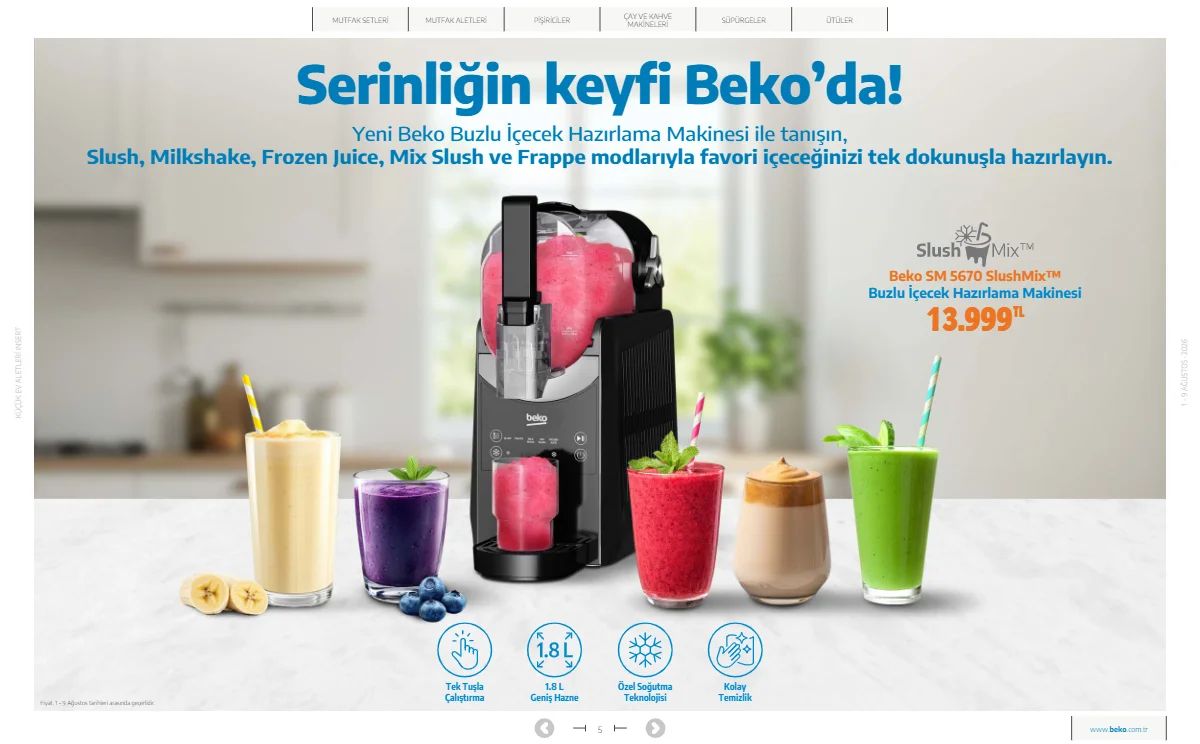 1 Ağustos Beko Kataloğu 2026 Sayfa 5