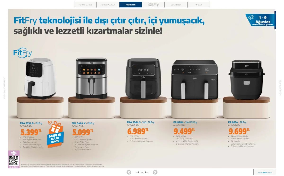 1 Ağustos Beko Kataloğu 2026 Sayfa 28