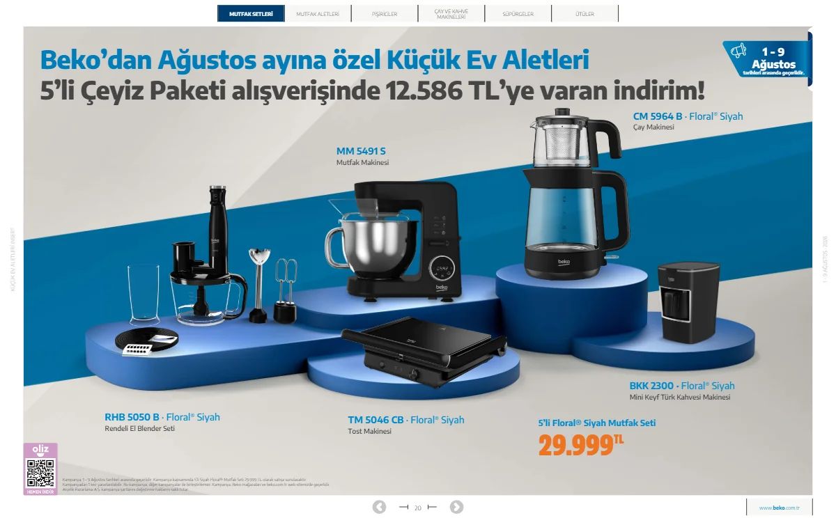 1 Ağustos Beko Kataloğu 2026 Sayfa 20
