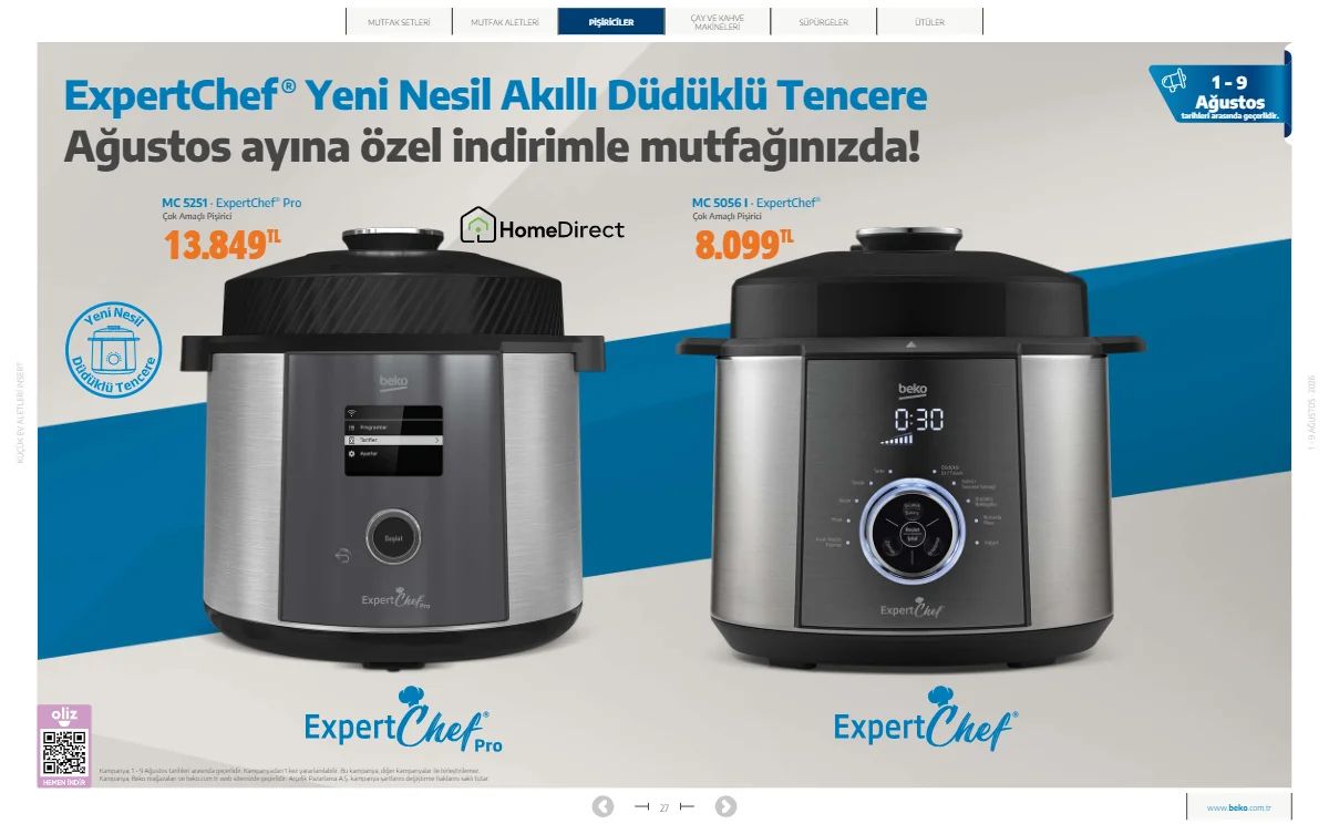 1 Ağustos Beko Kataloğu 2026 Sayfa 27
