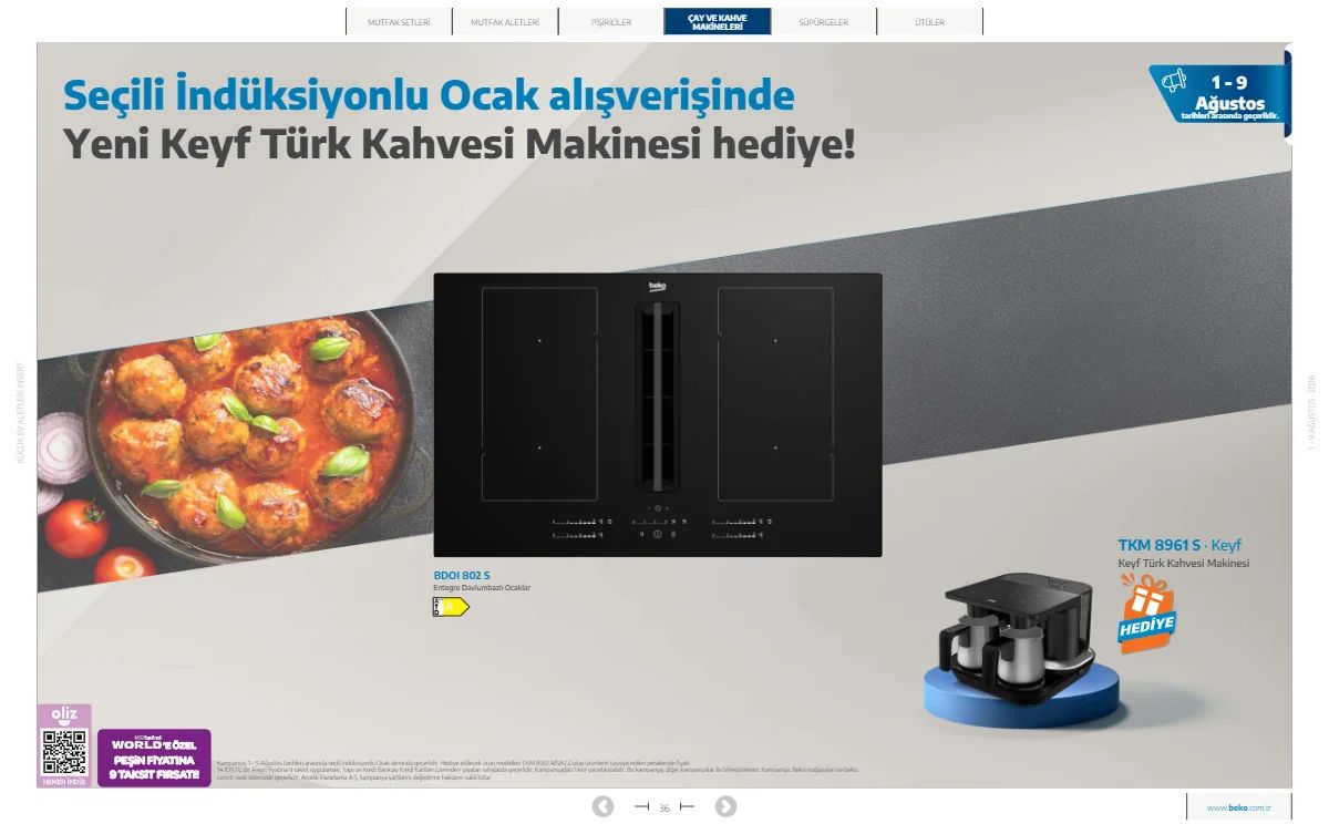 1 Ağustos Beko Kataloğu 2026 Sayfa 36