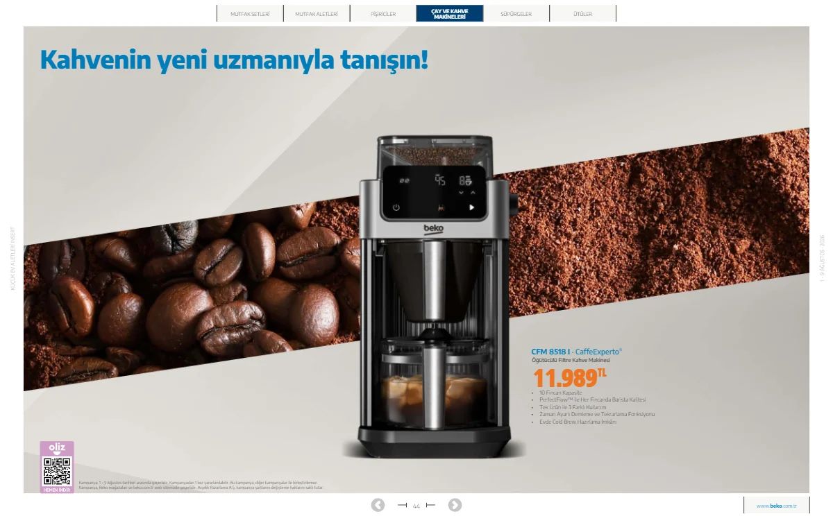 1 Ağustos Beko Kataloğu 2026 Sayfa 44