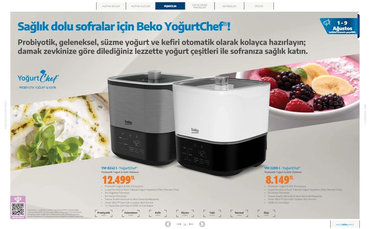 1 Ağustos Beko Kataloğu 2026 Sayfa 26