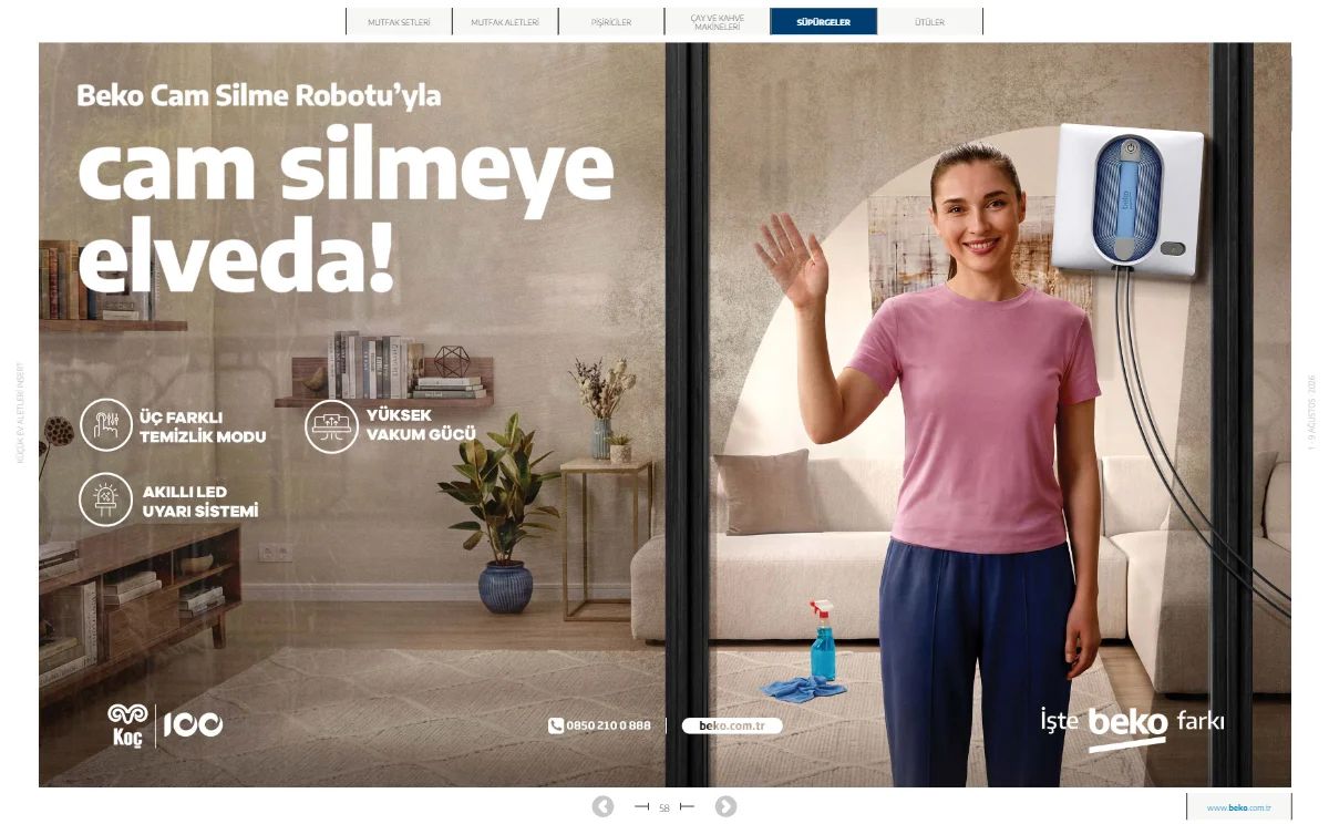 1 Ağustos Beko Kataloğu 2026 Sayfa 58
