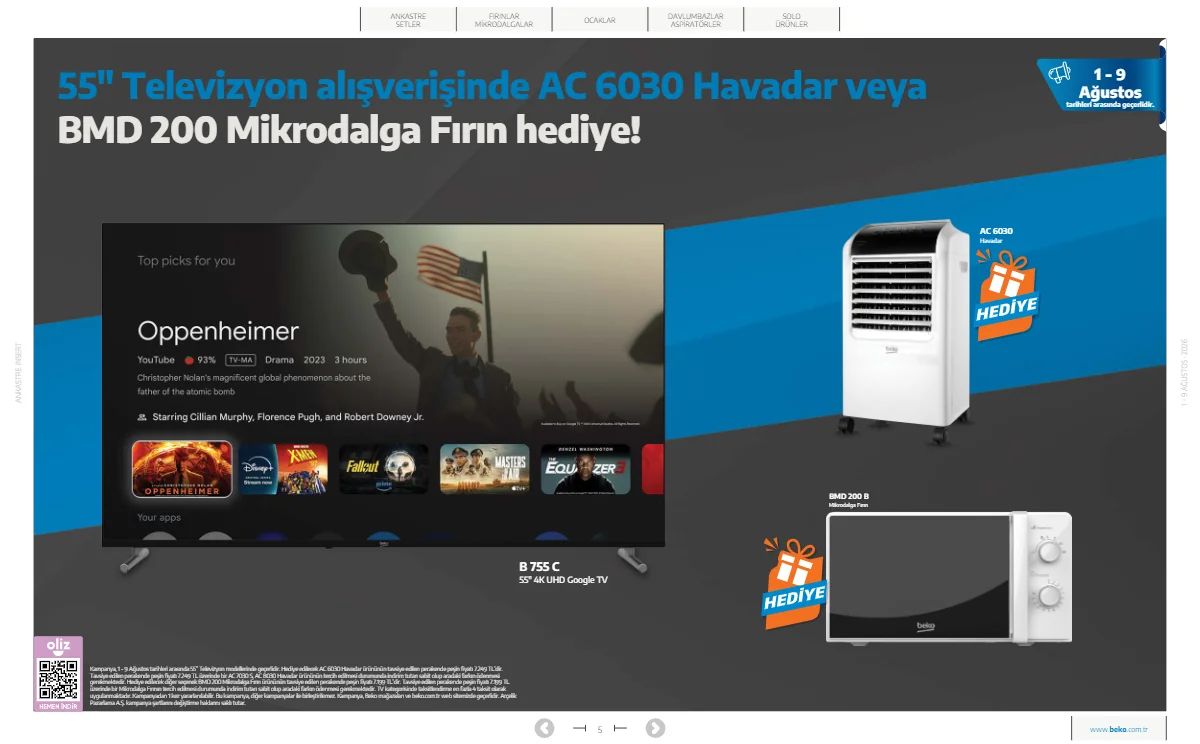 1 Ağustos Beko Kataloğu 2026 Sayfa 5