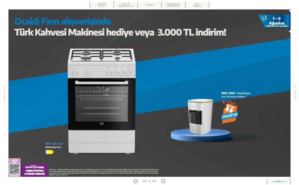1 Ağustos Beko Kataloğu 2026 Sayfa 11