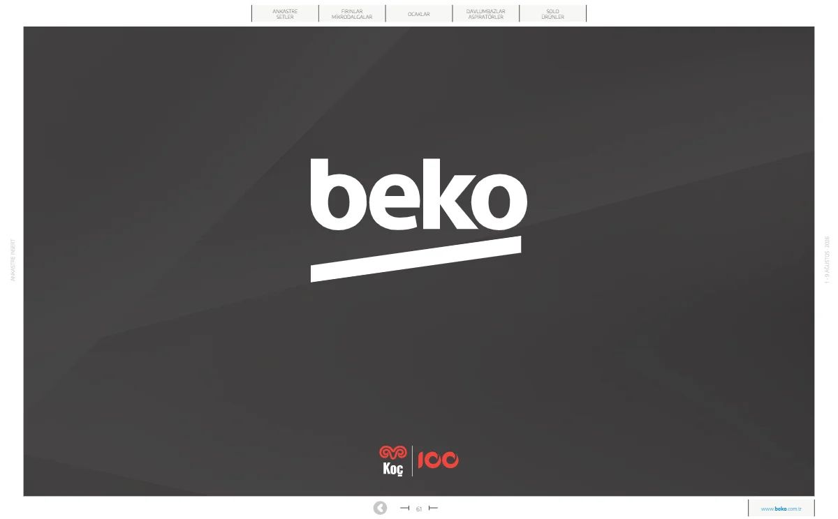 1 Ağustos Beko Kataloğu 2026 Sayfa 61