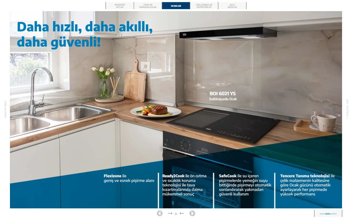 1 Ağustos Beko Kataloğu 2026 Sayfa 34
