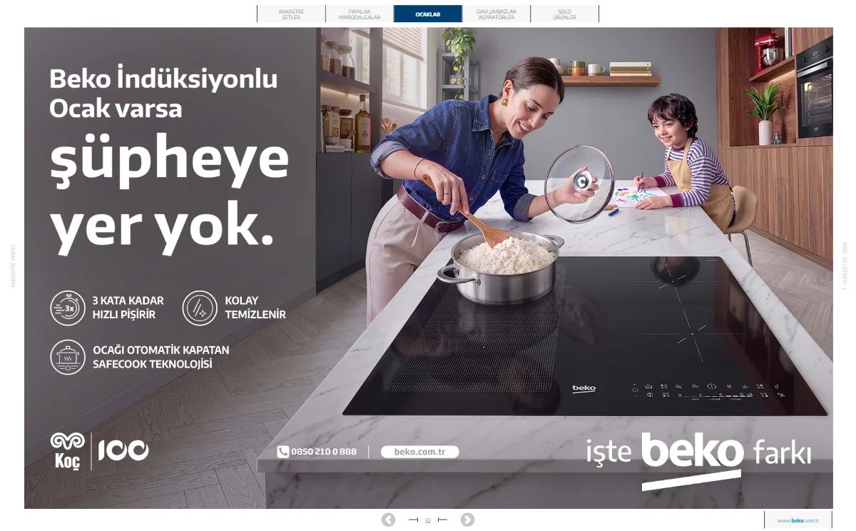 1 Ağustos Beko Kataloğu 2026 Sayfa 32