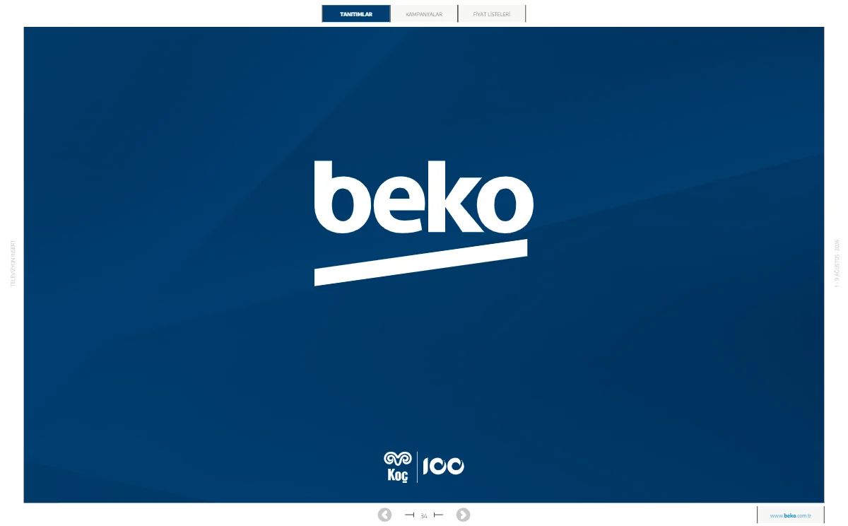 1 Ağustos Beko Kataloğu 2026 Sayfa 34