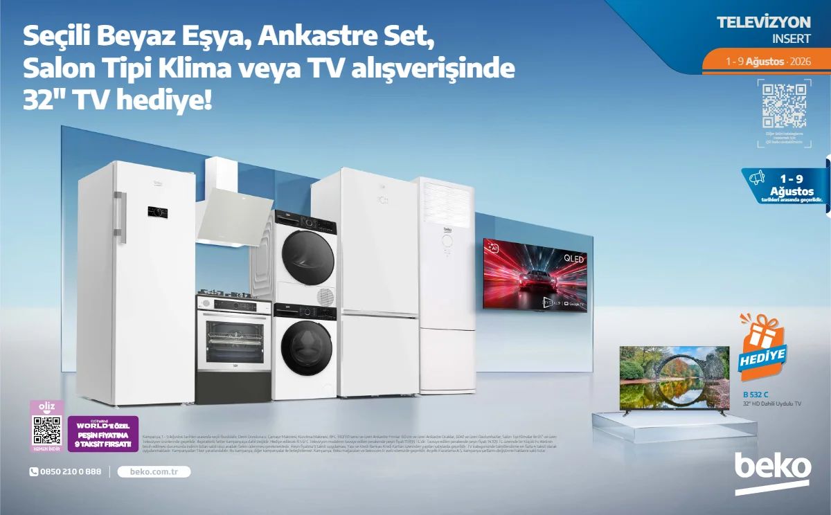 1 Ağustos Beko Kataloğu 2026 Sayfa 1