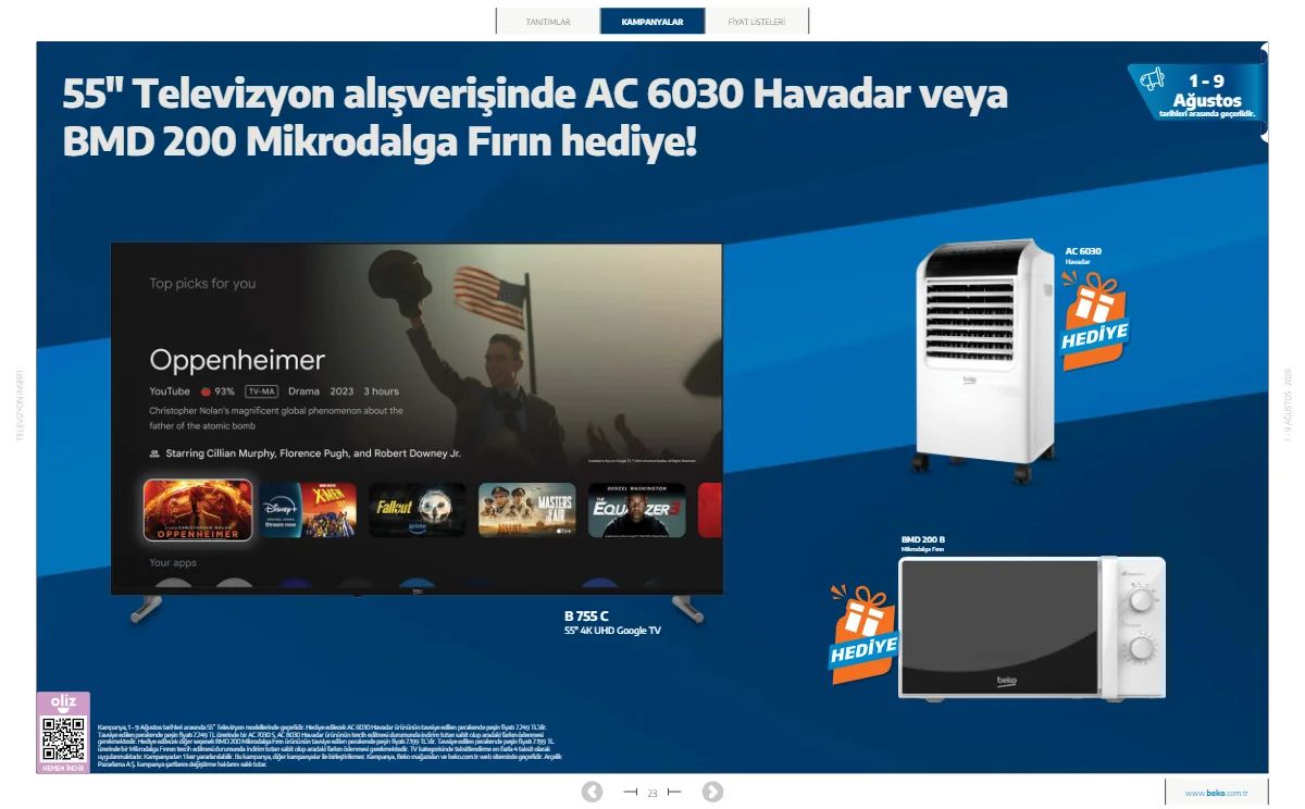 1 Ağustos Beko Kataloğu 2026 Sayfa 23