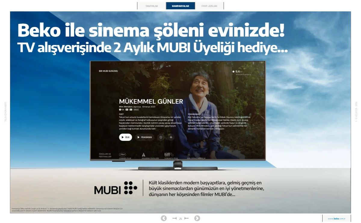 1 Ağustos Beko Kataloğu 2026 Sayfa 25