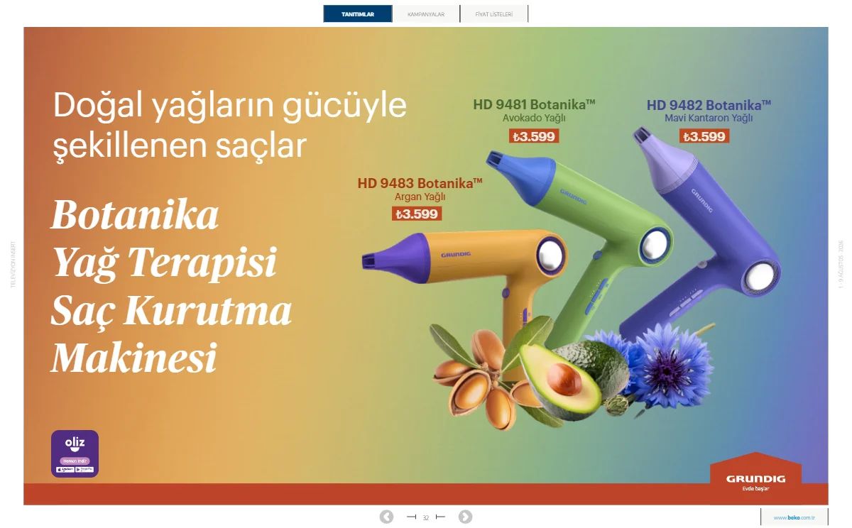 1 Ağustos Beko Kataloğu 2026 Sayfa 32