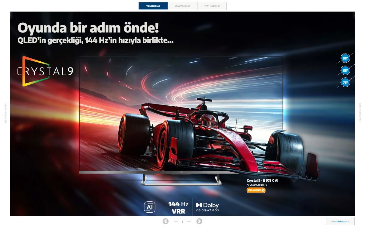 1 Ağustos Beko Kataloğu 2026 Sayfa 8