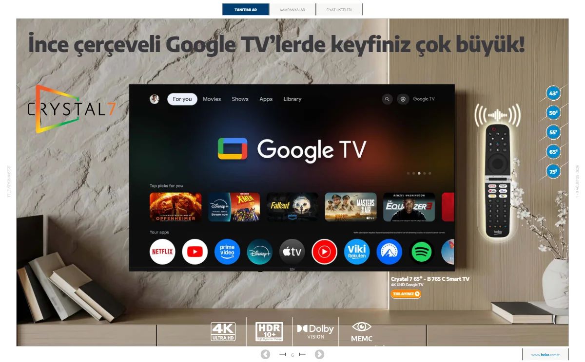 1 Ağustos Beko Kataloğu 2026 Sayfa 6