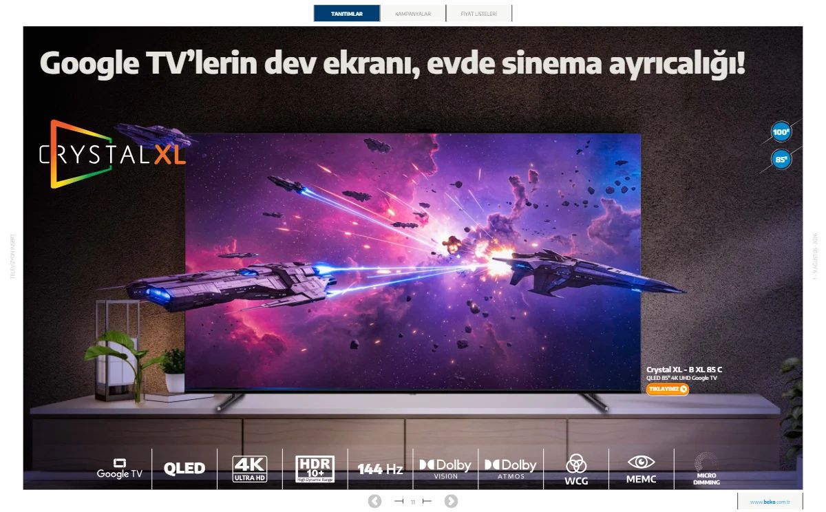 1 Ağustos Beko Kataloğu 2026 Sayfa 11