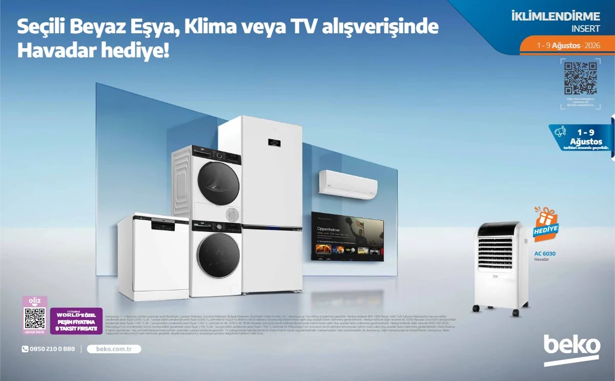1 Ağustos Beko Kataloğu 2026 Sayfa 1