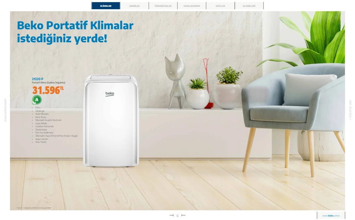 1 Ağustos Beko Kataloğu 2026 Sayfa 12