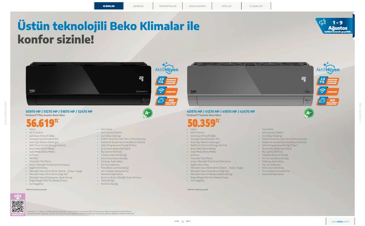 1 Ağustos Beko Kataloğu 2026 Sayfa 13