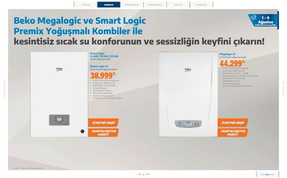 1 Ağustos Beko Kataloğu 2026 Sayfa 18