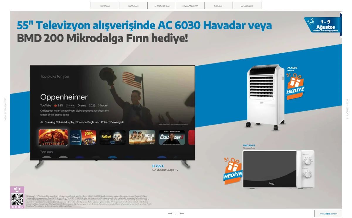 1 Ağustos Beko Kataloğu 2026 Sayfa 7