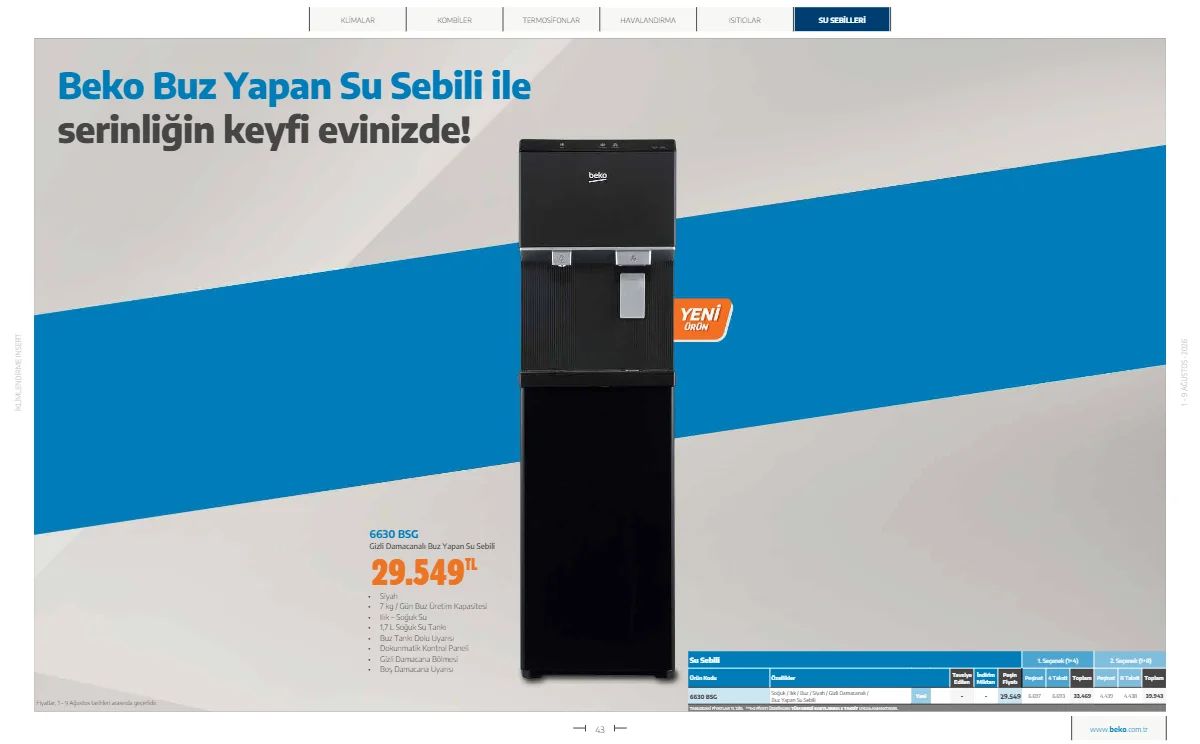 1 Ağustos Beko Kataloğu 2026 Sayfa 43