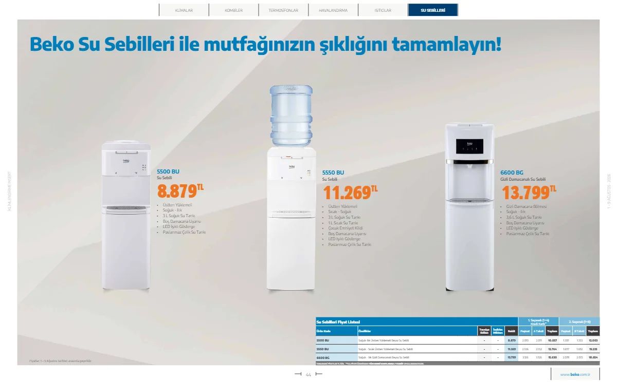 1 Ağustos Beko Kataloğu 2026 Sayfa 44
