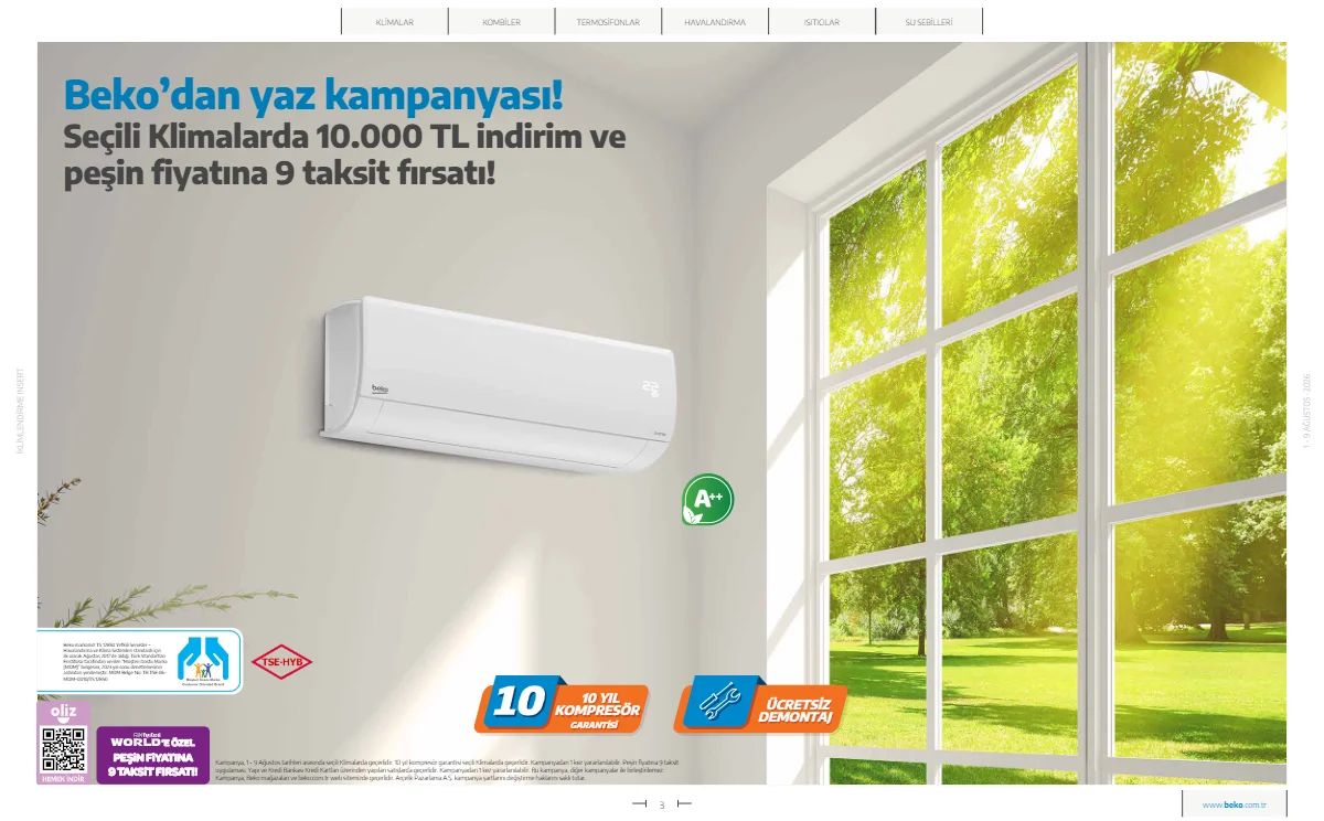 1 Ağustos Beko Kataloğu 2026 Sayfa 3