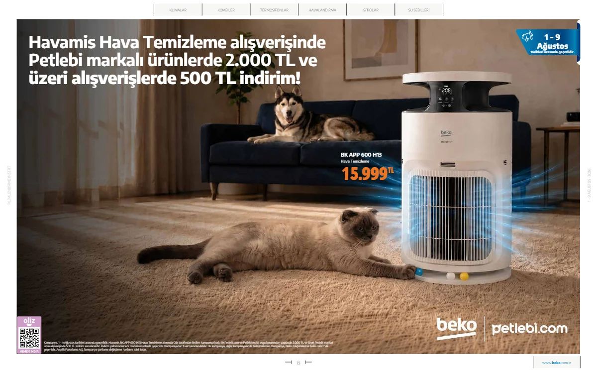 1 Ağustos Beko Kataloğu 2026 Sayfa 8