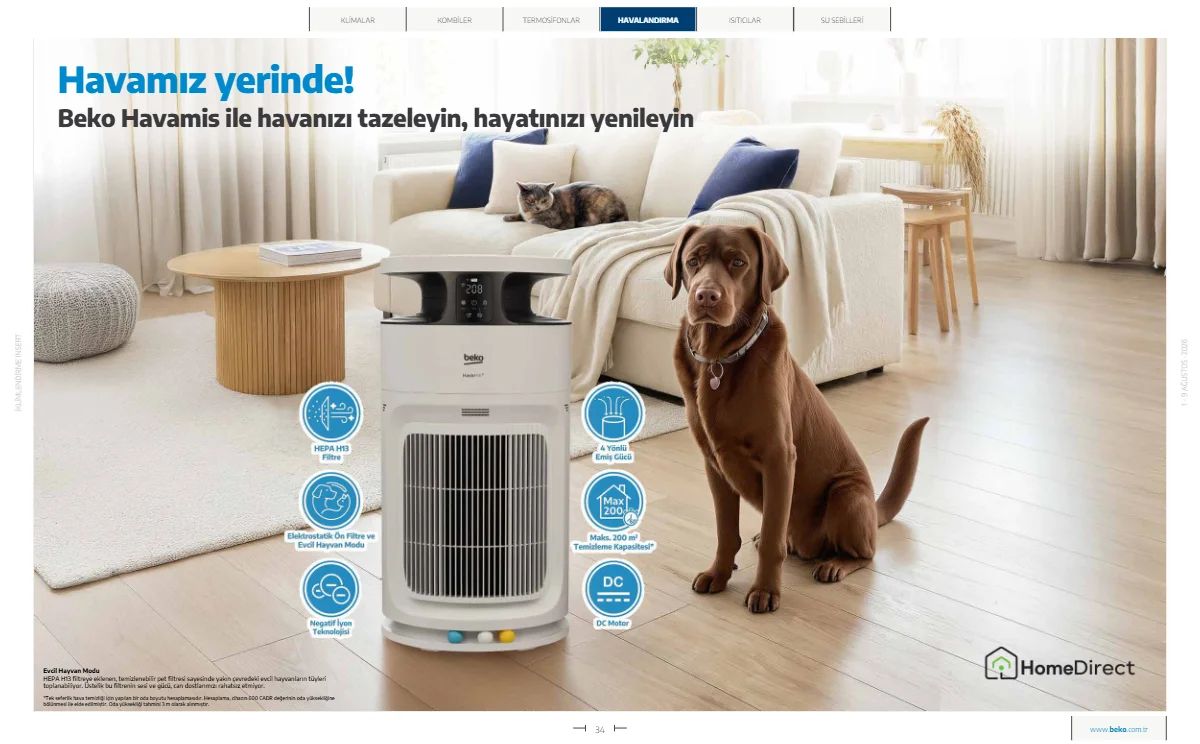 1 Ağustos Beko Kataloğu 2026 Sayfa 34