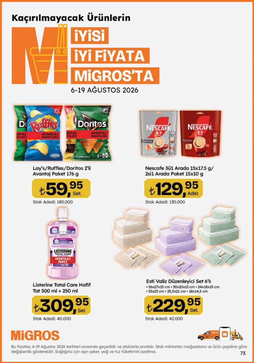 6 Ağustos Migros Kataloğu 2026 Sayfa 73