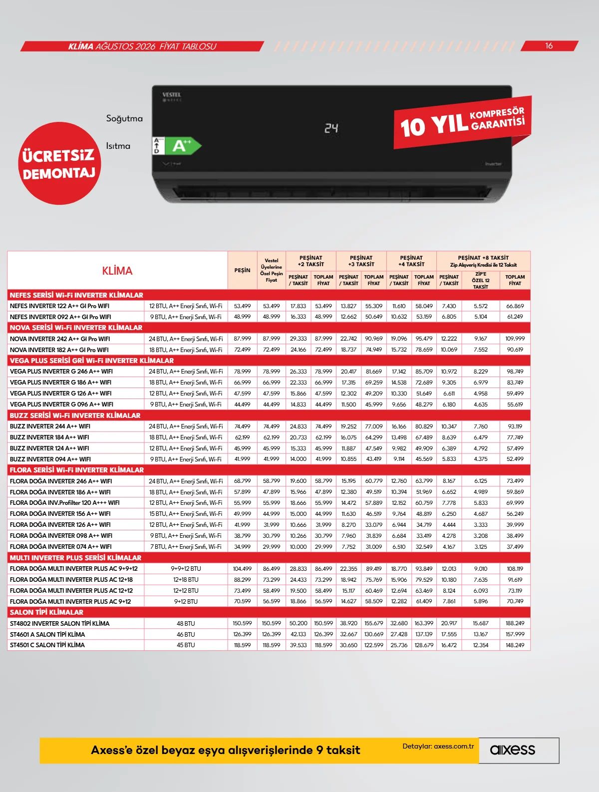 4 Ağustos Vestel Kataloğu 2026 Sayfa 16