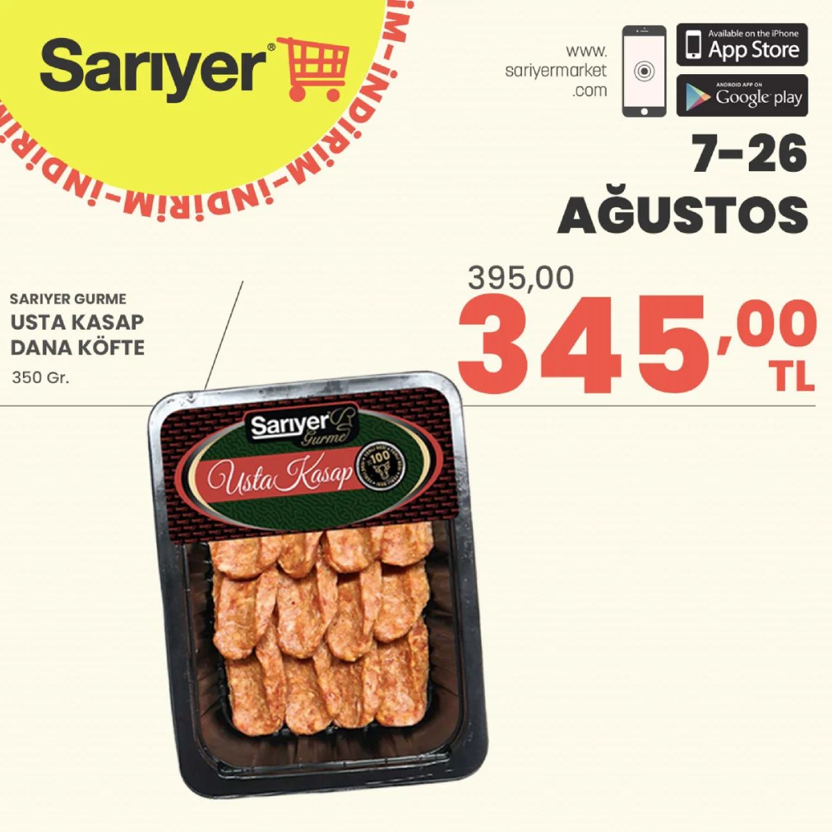 7 Ağustos Sariyermarket Kataloğu 2026 Sayfa 1