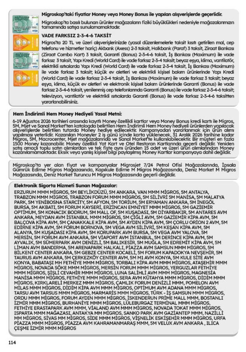 6 Ağustos Migros Kataloğu 2026 Sayfa 114