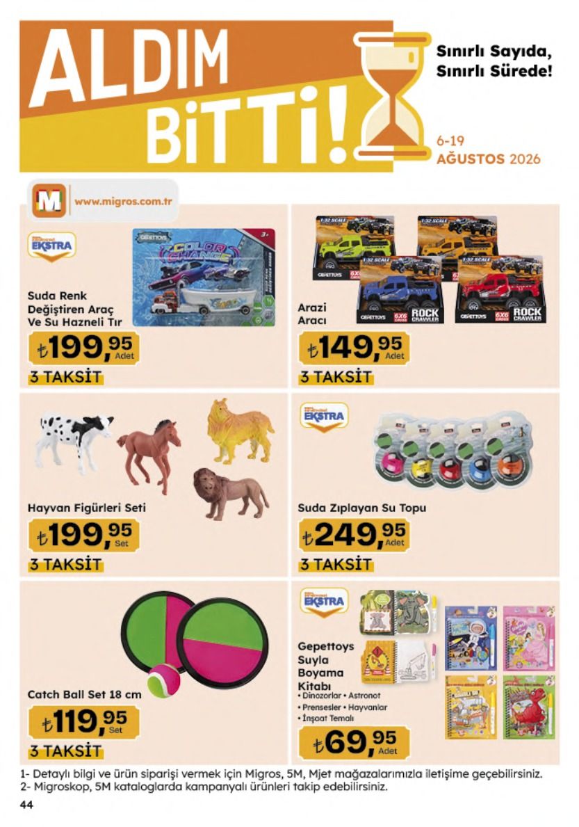 6 Ağustos Migros Kataloğu 2026 Sayfa 44